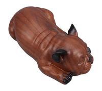 OUNONA Decorative Resin Pet Urn for Dog Ashes with Sleeping Puppy Figurine, Memorial Keepsake Box for Bereavement Remembrance and Home Decor, Small Size 10x5.1x3.5 Inches