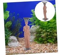 OUNONA Delicate Resin Aquarium Goddess Statue Fish Tank Decor Unique Skull Landscaping Ornament for Fresh and Salt Water Safe Aquatic Environment Home Office Display