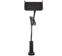 OUNONA Desktop Phone Bracket Clip-on Tablet Holder Strong Clamp Seat Easy to Fix on Table Abs Pvc Iron Random Style Black 700g for Kitchen and Office