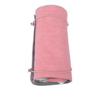 OUNONA Detachable Four-Compartment Travel Cosmetic Bag Large Capacity PU Makeup Organizer for Home and Trip Storage Practical Toiletry Pouch in Coral Pink