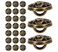 OUNONA Doll Garment Buttons 100pcs Round Metal Mini Buttons for Sewing Crafts and Decorative Use on Doll Clothes