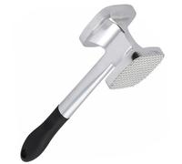 OUNONA Double-Sided Aluminum Alloy Meat Hammer for Home and Restaurant Ergonomic Grip Beef Steak Pounder Practical Mallet for Tenderizing Pork Chicken Lamb Easy to Clean and Store