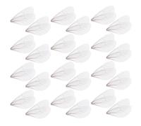 OUNONA Dragonfly Wings Charms 100pcs Stylish White Polyester Material Jewelry Making Accessories for DIY Earring Pendants and Home Decoration