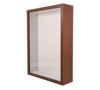 OUNONA Dried Flower Frames Floating Display Holder A3 Walnut Wood Hollow 5Cm Depth Handmade Specimen Case Decorative Photo Frame for Home Décor