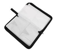 OUNONA DVD Storage Wallet with Full Range 80pcs CD DVD Storage Case Non-Woven Material and Zipper Closure Design Portable Disc Bag for Travel and Self-Driving Tours