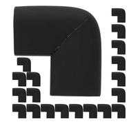 OUNONA Edge Corners, 20pcs Shipping Moving Foam Corner Protectors Tv Frame Edge Protectors for Packing Fragile Artwork Packaging Black