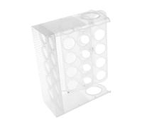 OUNONA Egg Storage Box Flip-style Organizer for Fridge Door Creative Plastic Egg Tray Kitchen and Outdoor Use