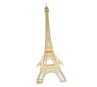 OUNONA Eiffel Tower Metal Figurine Collectible Statue for Home and Office Decoration Elegant Design Souvenir for French Culture Enthusiasts Cake Topper Height