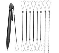 OUNONA Elastic Stylus Pen Lanyard for Touch Pen and Stylus Wide Application Plastic Material 8 Pcs with Spring Rope within Reach for Office and Home Use