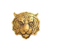 OUNONA Elegant Golden Tiger Enamel Pin for Men, Zinc Alloy Decorative Brooch Clip, Accessory for Suit Collar on Valentines Day Or Birthday