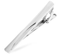 OUNONA Elegant Silver Tie Clip for Men, Copper Material, Easy to Put and Take, for Business Attire and Prom, Classical and Stylish Accessory for Fathers and Husbands