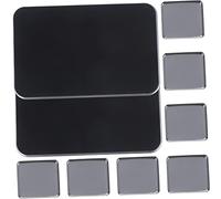 OUNONA Empty Magnetic Eyeshadow Palette Set 2pcs 6 Pan Slots Black Matte Refillable Makeup Storage Organizer for Diy Eyeshadow and Blush Cosmetics
