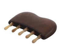 OUNONA Ergonomic Wooden Scalp Massage Comb with Wide Teeth for Hair Care Anti-Static Smooth Texture Detangling Tool for Women and Men Comfortable Grip Hair Guasha Comb