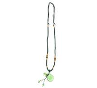 OUNONA Essential Oil Necklace with Creative Glass Bottle Pendant and Braided Rope for Bachelorette and Evening Wear
