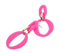 OUNONA Fashionable Link Earrings for Women Dainty Drop Dangle Design Unique Candy Colored Ear Jewelry Lightweight and Durable Accessories for Birthday Wedding Valentine Party