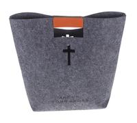 OUNONA Felt Bible Storage Tote Bag with Handle Versatile Bible Carrying Case for Women Elegant Design for Church Study Daily Use for Organizing Essentials