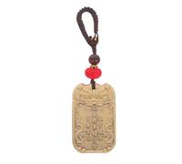 OUNONA Feng Shui Chinese Zodiac New Year Of The Horse Key Chain Key Ring Hanging Amulet Amulet Good Luck Backpack Charms For Wealth Golden