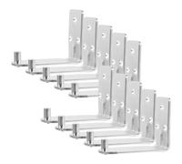OUNONA Fire Extinguisher Hook for Wall L Shaped Iron Bracket Holder 10 pcs Space Saving Wall Mounted Design Not Easy to Rust for Home Kitchen Office Fire Safety