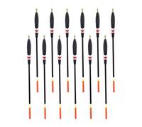 OUNONA Fishing Bobbers Wooden 12Pcs Practical Floats for Carp and Pole Fishing Tackle