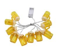 OUNONA Flexible Beer String Lights 10 Led Battery Operated for Beer Indoor/Outdoor Ambiance Birthday Decorations
