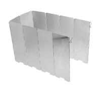 OUNONA Foldable Aluminum Heat Reflector Shield for Patio and Propane Heaters, Windscreen for Camping Stoves and Round Outdoor Heaters