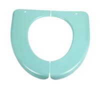 OUNONA Foldable Plastic Toilet Seat Cushion Pad, Travel Portable Potty Training Seat Cover in Nordic Green, Reusable and Washable Bathroom Cushion for Home and On-The-go Use