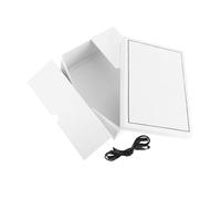 OUNONA Folding Gift Box Engagement Present Boxes Retirement Present Halloween Party Treat Celebration Favor Shower Event Favor White Cardboard