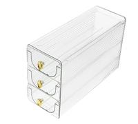 OUNONA Food Grade Egg Tray Refrigerator Egg Holder Organizer for Fridge Storage for Kitchen Counter