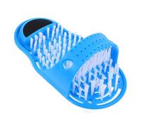 OUNONA Foot Cleaner Spa Shower Scrubber with Nylon Bristles and Suction Cup Base for Seniors Home Use Bath Foot Massager