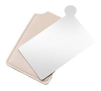 OUNONA Foundation Palette with Mirror Stainless Steel Makeup Mixing Tray for Foundation Concealer and Blush Portable Compact Cosmetic Mixing Tool for Various Makeup Products on the Go