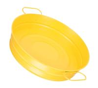 OUNONA Fried Chicken Bucket with Ergonomic Handle Stainless Steel Practical and Convenient Snack Container Sturdy Yellow Chicken Nuggets and French Suitable for Bars and Restaurants