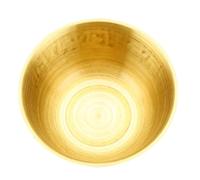 OUNONA Golden Copper Worship Bowl for Buddhist Supplies with Multi-Functional Use and Finely Polished Edges, Round Shape with Elaborately Carved Patterns, for Buddha Worship and Home