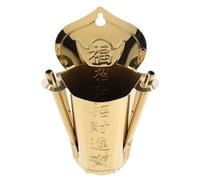 OUNONA Golden Stainless Steel Incense Burner with Fine Workmanship Practical Censer Adornment for Bedroom and Yoga Sturdy Hanging Incense Holder
