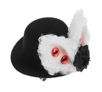OUNONA Gothic Headdress Bunny Ears and Vintage Eyeball Design for Halloween Costume and Boys and Girls Hair Decorations Lightweight and Comfortable to Wear