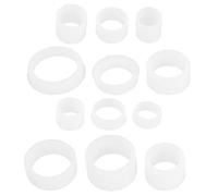 OUNONA Grinding Wheel Adapter Bushings 12Pcs Plastic Reducing Kit 7-20Mm White Suitable for Metalworking and Stone Grinding