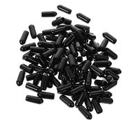 OUNONA Hair Clasp Ending Covers Prevent Hair Band Injury Rubber Black 100pcs Headband End Caps Comfortable Wear for DIY Headband Band Making