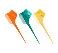 OUNONA Hair Dye Applicator Brush Set Easy to Clean Design Flexible Bristles 3pcs Dual-sided Hair Tint Brush Barber Use Suitable for Men Suitable for Women