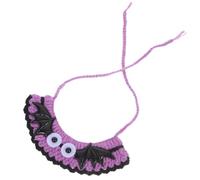 OUNONA Halloween Cat Collar Adjustable Neck Circumference Knitted Bib Scarf for Kitten Puppy Festival-inspired Lightweight Pet Neckwear for Halloween Party