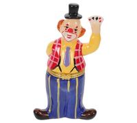OUNONA Halloween Decoration: Halloween Ceramic Clown Sculpture Jewelry Box Table Centerpiece - Hand Painted Circus Statue for Seasonal Home Decoration