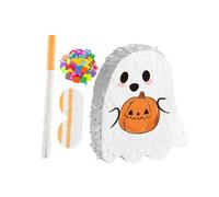 OUNONA Halloween Ghost Pinata Party Decor Candy Filled Hanging Ghost Design for Indoor Outdoor Halloween Party Decorations Classic Smash Game for Engaging Fun