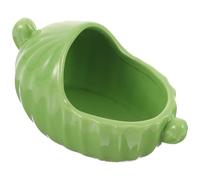 OUNONA Hamster Bathing Sand Room Hamster Bath Basin Sanitary Not Easy to Break Ceramic Compact Design for Rabbit Guinea Pig Small Animal Habitat