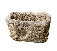 OUNONA Hand-woven Mountain Grass Dual-hole Pet Nest Sleeping House Comfortable Practical Small Pet Shelter for Rabbits