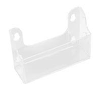 OUNONA Hanging Rack for Refrigerator Fridge Suction Cup Storage Shelf for Kitchen Office Store Acrylic Suction Cup Organizer for Drinks and Beverages
