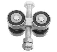 OUNONA Hanging Wheel Slide Accessories Stainless Steel Trolley Wheels Heavy Duty for Folding Door Metal Loading Roller