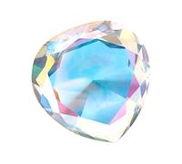 OUNONA Heart-shaped 8cm Crystal Hand Model Display Prop Shining Brightly for Nail Salon Decoration and Home Decoration, Unique Creative Photo Studio Posing Accessory for Female Nail Art