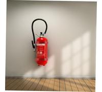 OUNONA Heavy Duty Iron Fire Extinguisher Holder Wall Mount Bracket Capacity Red Fire Extinguisher Rack Easy Installation for Home Car Camping Safety