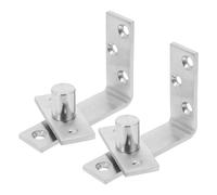 OUNONA Heavy Duty Stainless Steel Hidden Door Hinge Concealed Half Waist Design Flexible Swivel Pivot for Interior Doors Enhanced Accessibility