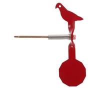 OUNONA Heavy-gauge Red Iron Shooting Practice Target with High Resilience and Tree Mount Installation for Outdoor Shooting Range Training Aid