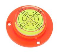 OUNONA High Precision Small Horizontal Bubble Level Ruler with Orange Base Compact Lightweight Measuring Instrument for Caravan Camper and Construction Use