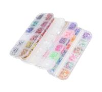 OUNONA Holographic Butterfly Nail Glitters 4 Boxes Irregular Shape Nail Art Sequins DIY Manicure Decors for Girls Hand and Foot